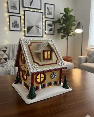 Casetta Pan di Zenzero Illuminata con luci a led✨