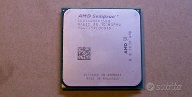 CPU PC AMD Sempron con dissipatore e scheda madre