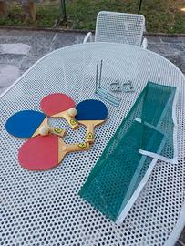 set da Ping Pong con rete da tavolo Arcofalc