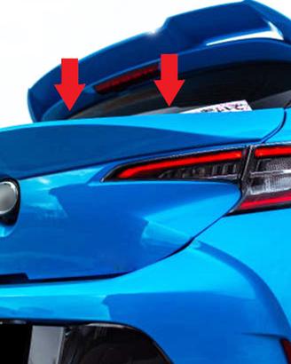 Toyota Corolla hatchback 2018+ SPOILER BAGAGLIAIO
