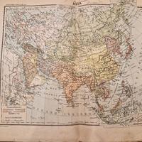 Antica carta geografica dell'Asia