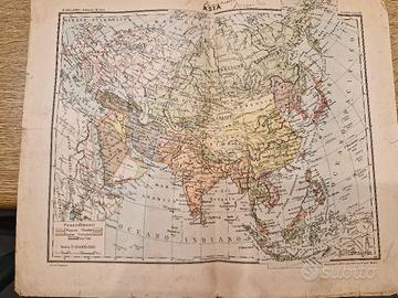 Antica carta geografica dell'Asia