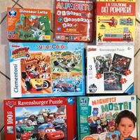 Lotto puzzle, libri, giochi bambini 4+