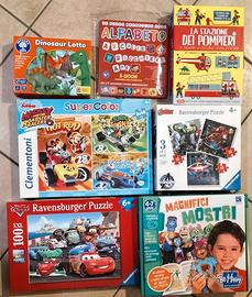 Lotto puzzle, libri, giochi bambini 4+