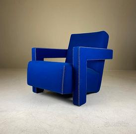 CASSINA UTRECHT 637 Poltrona in Lana  BLU