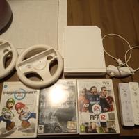console Wii con accessori e giochi