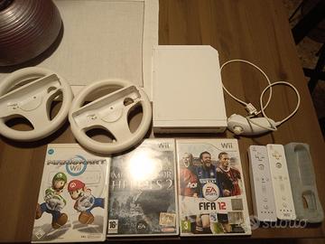 console Wii con accessori e giochi