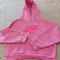 felpa con cappuccio colore rosa