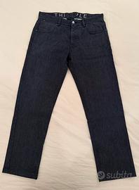 Pantaloni uomo blu scuro slim