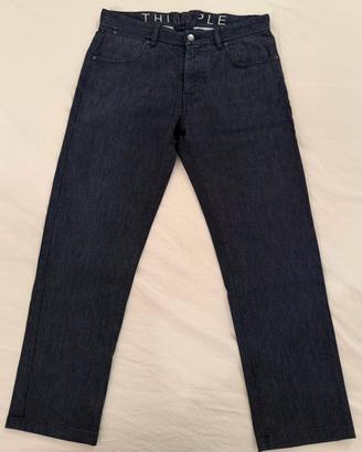 Pantaloni uomo blu scuro slim