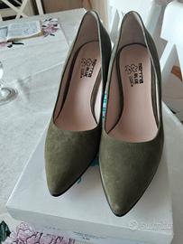 scarpe scamosciate vera pelle