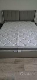 per urgenza Letto contenitore imbottito 160x