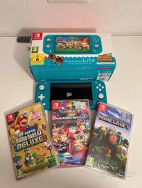 Nintendo Switch lite con giochi