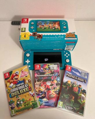 Nintendo Switch lite con giochi