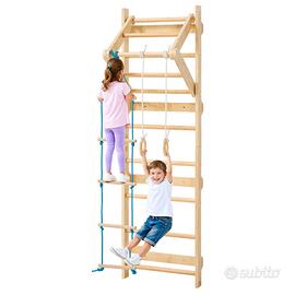 Palestra da Parete con Scala Svedese a 8 Livelli