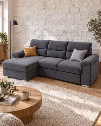 Divano Letto Angolare con Penisola