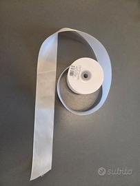 Nastro Bianco Raso Altezza 5 cm Lunghezza 25 m
