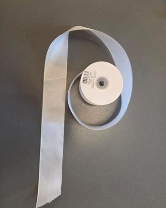 Nastro Bianco Raso Altezza 5 cm Lunghezza 25 m
