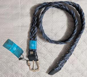 Cintura Uomo Intrecciata Renato Balestra Blu 125cm