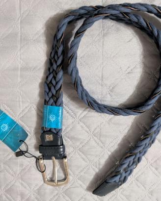 Cintura Uomo Intrecciata Renato Balestra Blu 125cm