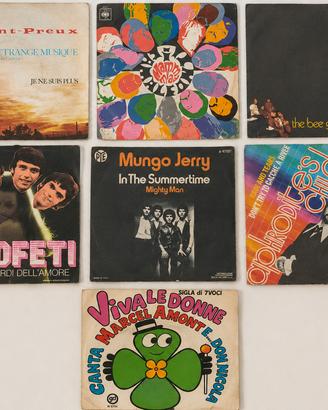 Lotto unico di 13 dischi 45 giri originali