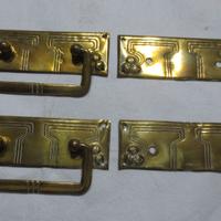 Antiche maniglie in ottone con placca – inizio ‘90