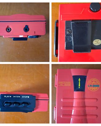 walkman L.A.Gear+radio Revac vintage+19 cass. grat