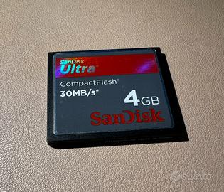 SanDisk Compact Flash Ultra Scheda di memoria 4 GB