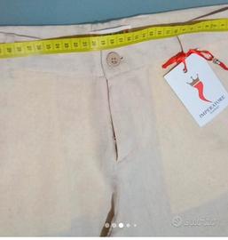 Pantalone di lino per ragazzo 12/13 anni cm 158