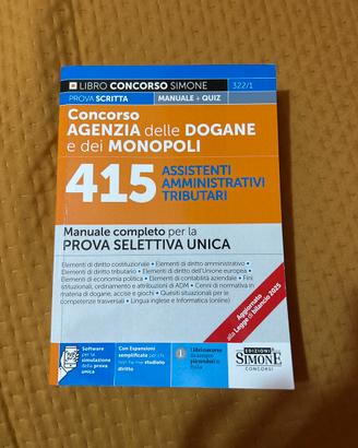 Concorso agenzia delle dogane e dei monopoli