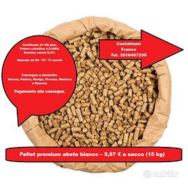 Pellet gold e premium abete bianco