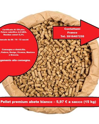 Pellet gold e premium abete bianco