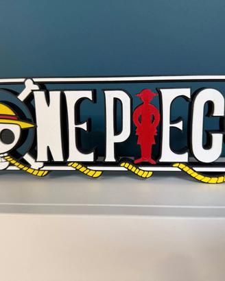Logo 3D One Piece -Decorazione Scrivania e Mensola