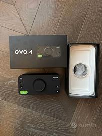 Audient EVO 4 interfaccia audio 2-in/2-out usata i