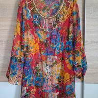 Abito floreale i  tela  Indiana