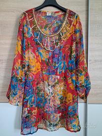 Abito floreale i  tela  Indiana