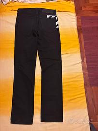 Pantaloni Off-White neri uomo originali taglia 30