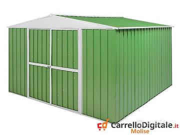 Box in Acciaio da giardino 360x345 verde chiaro