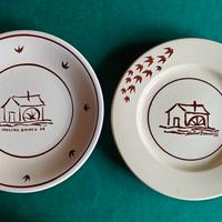 Piatti MULINO BIANCO 1978 e 1984 ceramica dipinta