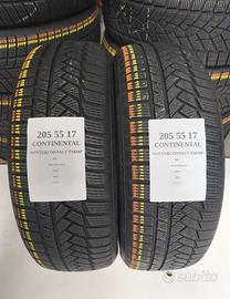2 GOMME 205 55 17 CONTINENTAL INVERNALE RIF.ET025