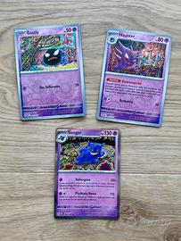 Set n. 3 carte Pokemon originali serie 151
