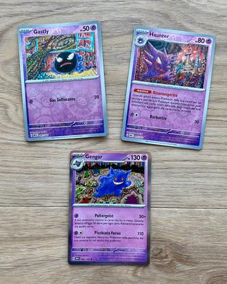Set n. 3 carte Pokemon originali serie 151