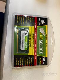 memoria ram 512 MB CORSAIR