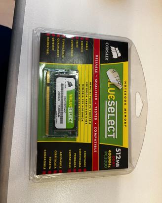 memoria ram 512 MB CORSAIR