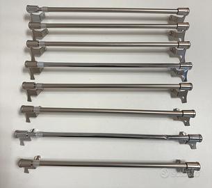 Kit bastoni per tendina a vetro estensibile