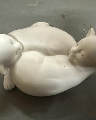 Coppia di gattini vintage porcellana