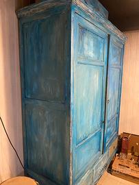 Armadio shabby chic legno