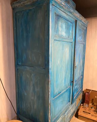 Armadio shabby chic legno