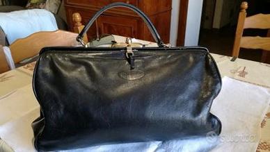 borsa in pelle nera Barattani
