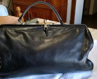 borsa in pelle nera Barattani